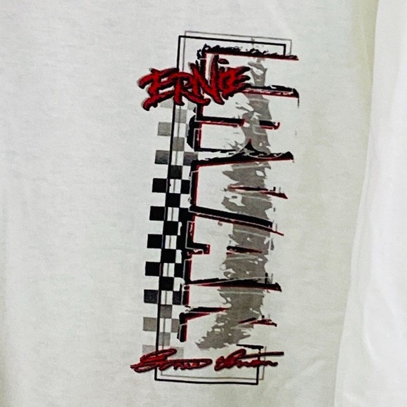 Vtg XL M&Ms‎ Racing Team T-Shirt White Ernie Irvan #36 Nascar 1999 Planet Mars - Picture 2 of 7